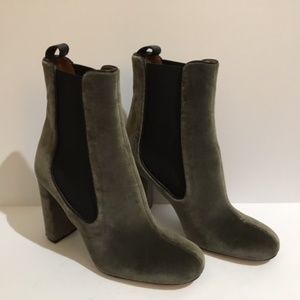 NEW Missoni Women's Green Gray Velvet Ankle Boot NEW